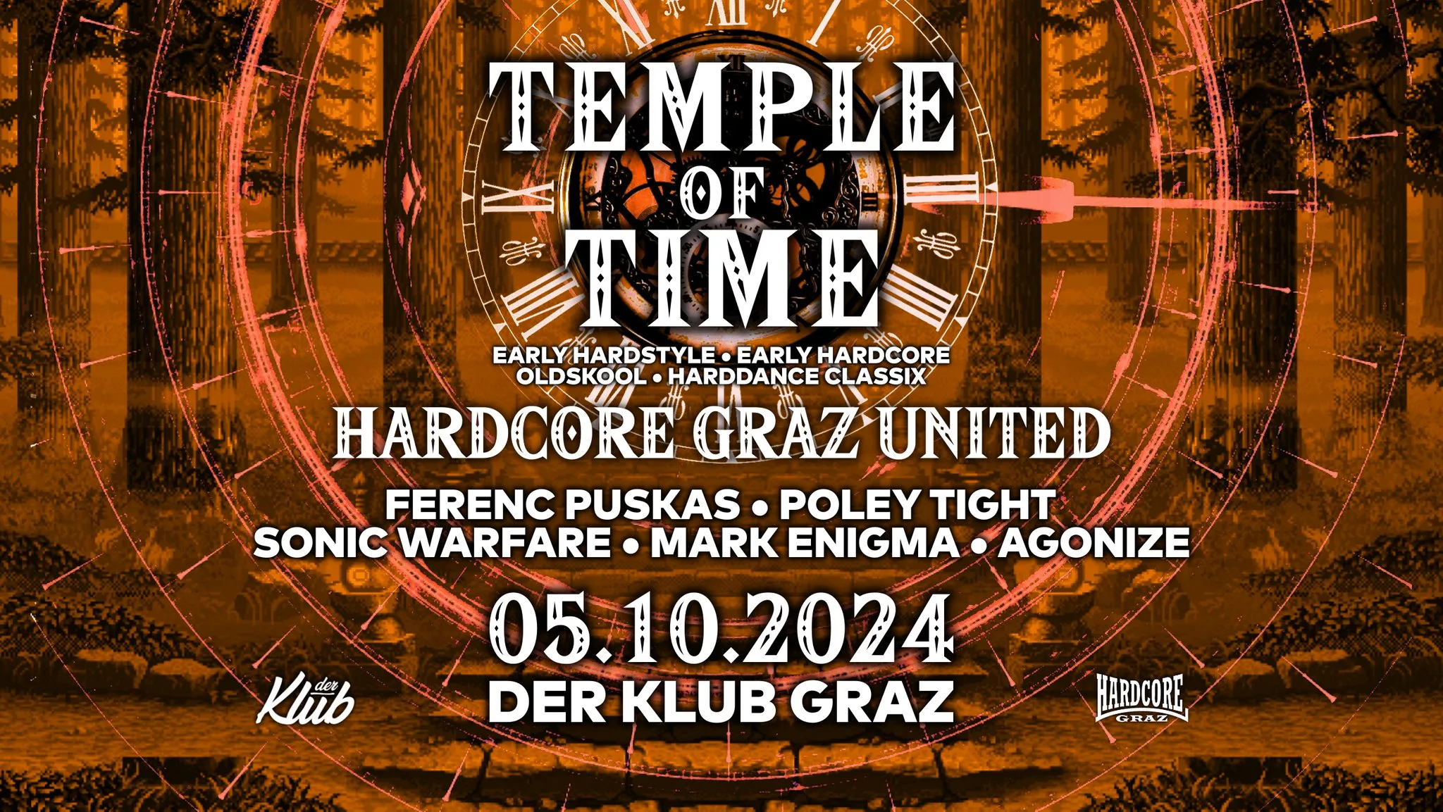 The Temple of Time – Oldskool Hardstyle & Hardcore 05.10.2024